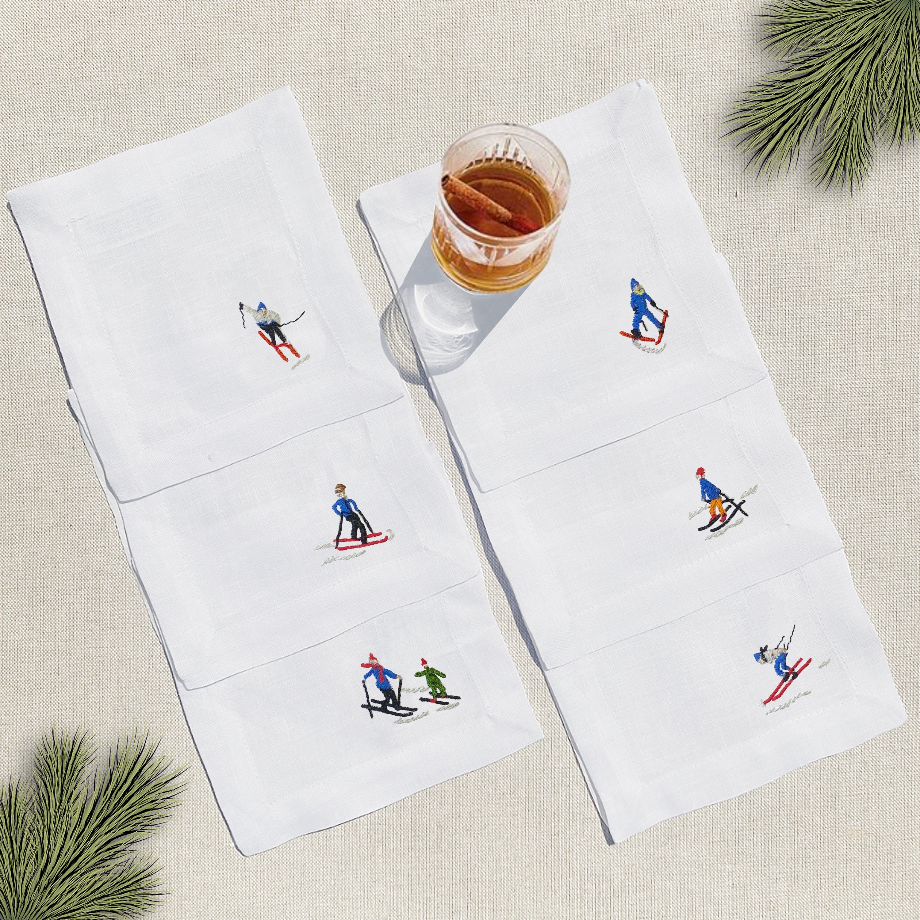 coctelera esquiadores solos · set de 6 - Barioles Casa