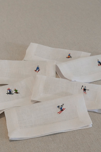 coctelera esquiadores tiny · set de 6 - Barioles Casa