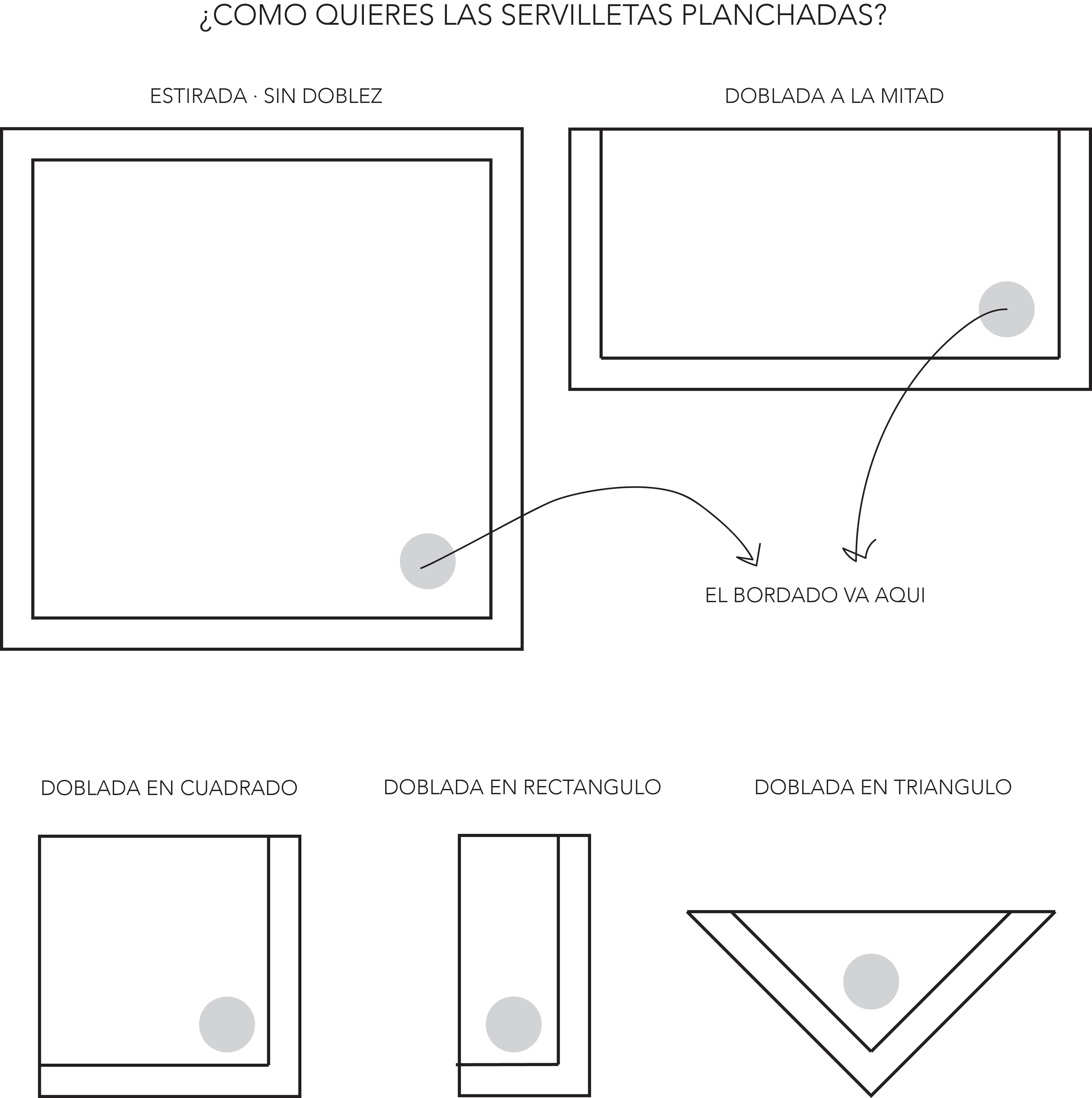 planchado de lino · servilletas