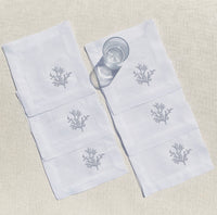 coctelera coral · lino gris · set de 6 - Barioles Casa