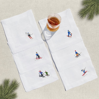 coctelera esquiadores solos · set de 6 - Barioles Casa