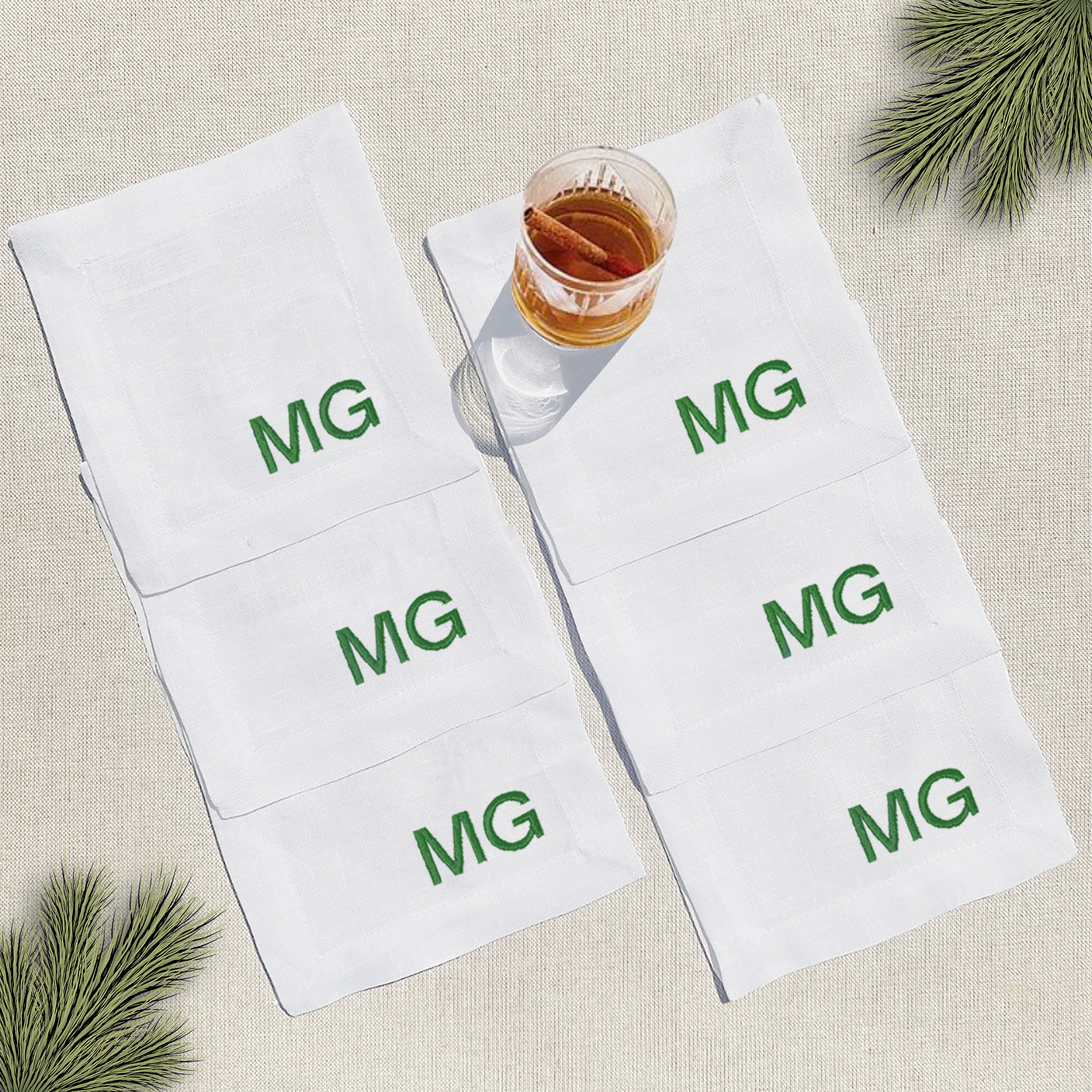 coctelera monograma recto navidad · set de 6 - Barioles Casa