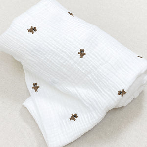 muselina swaddle bordada teddy bear - Barioles Casa